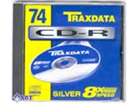 Blank CDRW Media 74min 650Mb Violet Silver 10pk