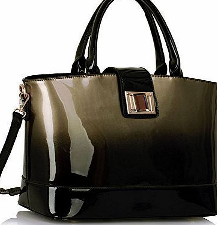 TrendStar Ladies Handbags Patent Womens Large Bags Shoulder Celebrity Designer Leather