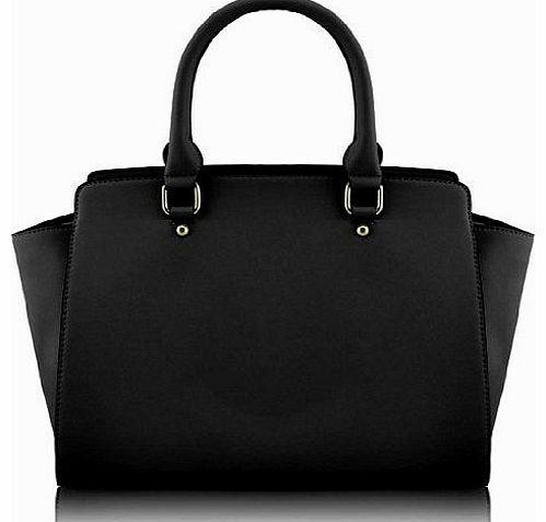 Womens Designer Faux Leather Celebrity Style Tote Shoulder Bag HandBags