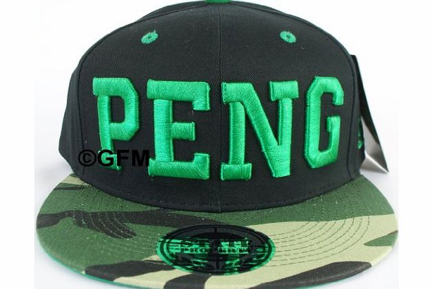 Trenz Baseball Cap - One Size - Snapback Adjustable (PENG - Black/Army Ptrn)