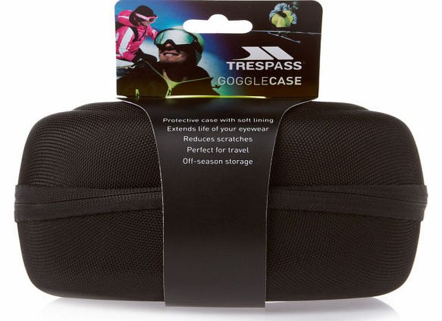 Trespass Boxer Goggles Sunglasses Case - Black