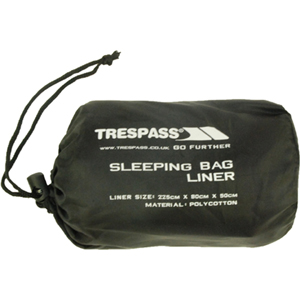 Trespass Slumber Adult Sleeping Bag Liner. Grey