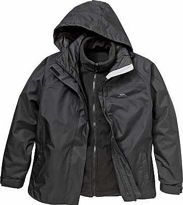 Womens Black 3-in-1 Jacket - Extra Large