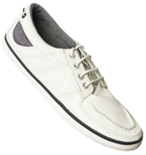 White Leather Deck Shoes