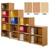 Bookcase Solid Back Fixed Shelves Low
