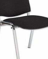 Trexus Brand New. Trexus Stacking Chair Chrome with Seat W480xD450xH460mm Charcoal