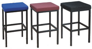 trexus High Stool with Foot Bar Upholstered Seat