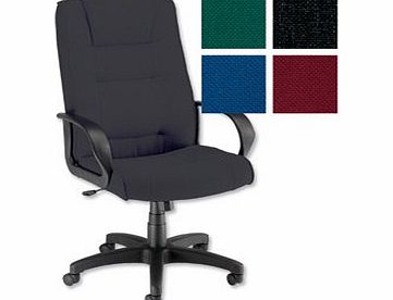 Trexus Intro Managers Armchair Back H720mm W530xD510xH470-570mm Charcoal Ref 10568-01