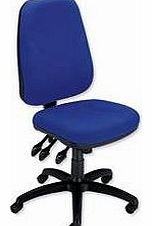 Trexus Intro Maxi Operator Chair Asynchronous High Back H590mm W530xD470xH480-610mm Blue