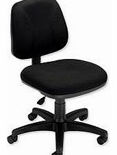 Intro Operators Chair Fixed Medium Back H390mm Seat W490xD450xH430-540mm Black