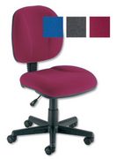 Intro Operators Chair Fixed Medium Back H410mm Seat W585xD515xH490-610mm Burgundy