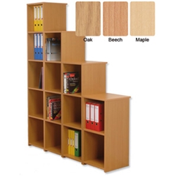 Trexus Med Half Bookcase Maple