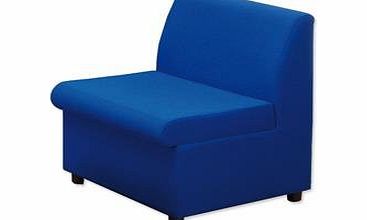 Modular Reception Chair Fully Upholstered W590xD500xH420mm Blue