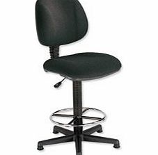 Trexus New. Trexus Intro Operators Chair High Rise Back H410mm Seat W490xD450xH650-780mm Charcoal