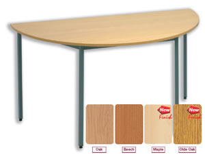 Office Table Semicircular 18mm Top