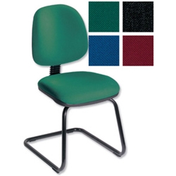 Plus Cantilever Visitors Chair Green