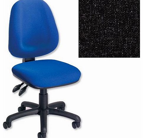 Plus High Back Chair Asynchronous W460xD450xH480-590mm Backrest H520mm Stirling Black
