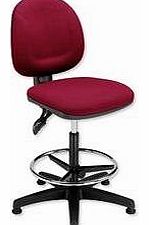 Trexus Plus Medium Back High Rise Chair Seat W460xD450xH590-860mm Burgundy