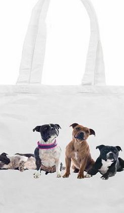 Tribal T-Shirts Staffordshire Bull Terrier Dogs Shoulder - Shopping Bag