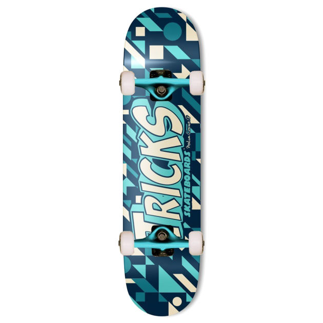 Tricks Geo Complete Skateboard - 7.87 inch
