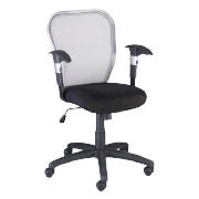 Trident home office chair- metallic mesh effect