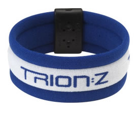 trion:z Broadband Magnetic/Ion Bracelet Blue/White
