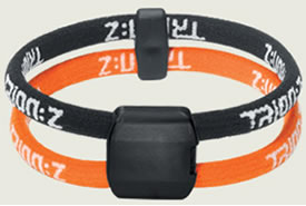 trion:z Dual Loop Magnetic/Ion Bracelet Black/Orange