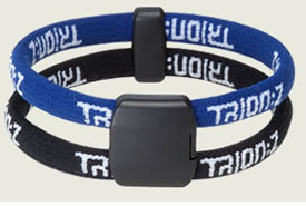 trion:z Dual Loop Magnetic/Ion Bracelet Blue/Plack
