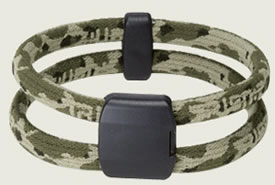 Trion:Z Dual Loop Magnetic/Ion Bracelet Camo Green