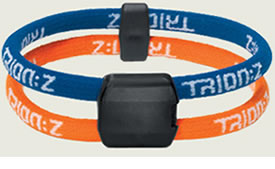 trion:z Dual Loop Magnetic/Ion Bracelet Orange/Blue