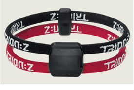trion:z Dual Loop Magnetic/Ion Bracelet Red/Black
