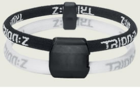 trion:z Dual Loop Magnetic/Ion Bracelet White/Black