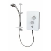 White Glass 9.5kW Electric Shower