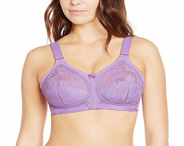 Doreen Non-Wired Full Cup Womens Bra, Lilac, 40B