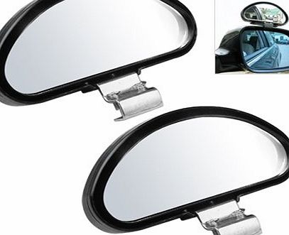 TRIXES 2 X Adjustable Car Van Blind Spot Blindspot Wide Angle Towing Mirror