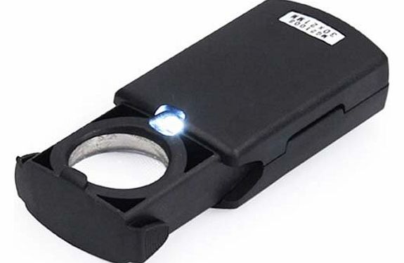 TRIXES 30X21mm Fold Eye Loupe Lens Jewellery Magnifier LED Light