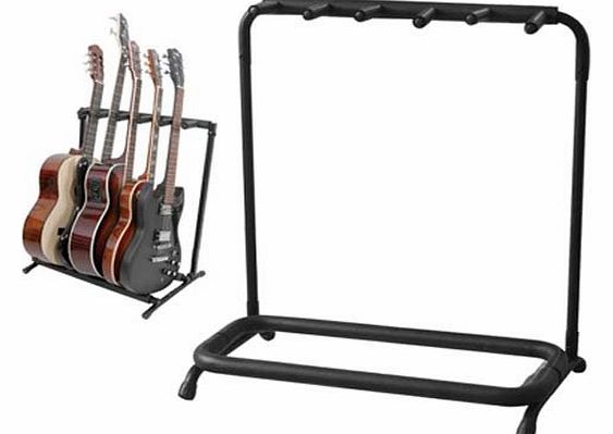 Guitar 5 Rack Stand. Fits Electric, acoustic and Bass Guitars
