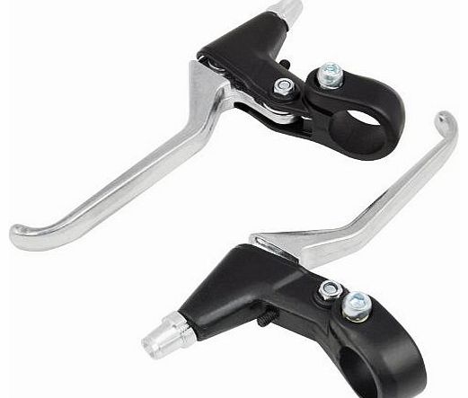 TRIXES Pair of Alloy Brake Levers Two Finger for Mountain Bikes