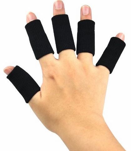 TRIXES Stretchy Finger Protector Sleeve, Arthritis Support Sports Aid x10