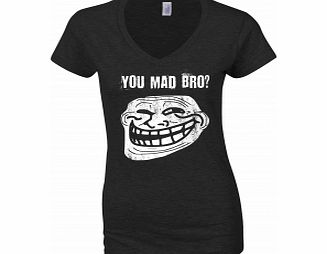 Face You Mad Bro? Black Womens T-Shirt