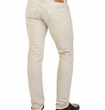 Rocco sand cotton blend skinny jeans