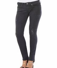 Shannon dark grey cotton blend skinny jeans