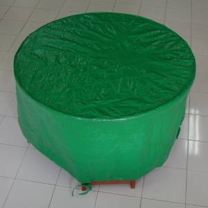 Trueshopping 180cm Round Garden Table Lightweight Green