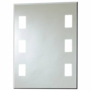 Trueshopping Back-Lit LED Mirror 6 Square 50x39