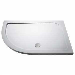 Trueshopping Bathroom Offset Acrylic Quadrant Shower Tray