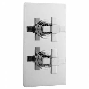 Concealed Thermostatic Chrome Twin