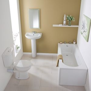 Trueshopping Earby Bathroom Suite 1 Tap Hole