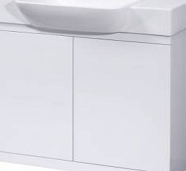 Trueshopping Modern Bathroom White Gloss Soft Close Vanity