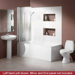 Modern Complete 1700mm Shower Bath
