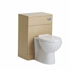New Beech Wood Bathroom Back To Wall Toilet Pan